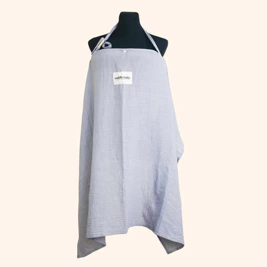 Cuddle Baby Nursing Cover with Fan - Slate Gray
