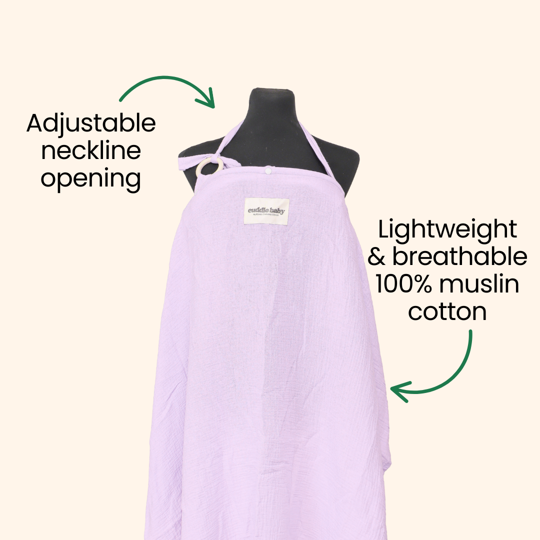 Cuddle Baby Nursing Cover with Fan - Purple