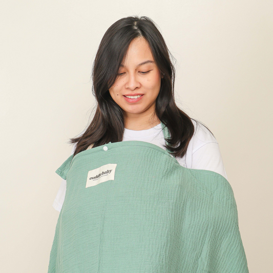 Cuddle Baby Nursing Cover with Fan - Green