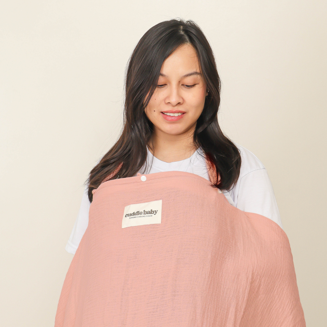 Cuddle Baby Nursing Cover with Fan - Pink