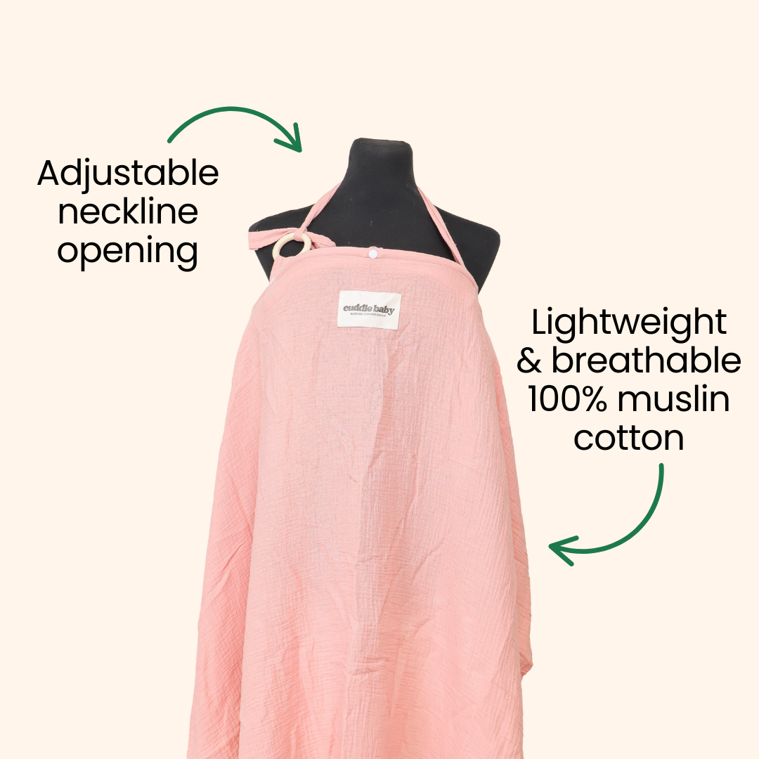 Cuddle Baby Nursing Cover with Fan - Pink