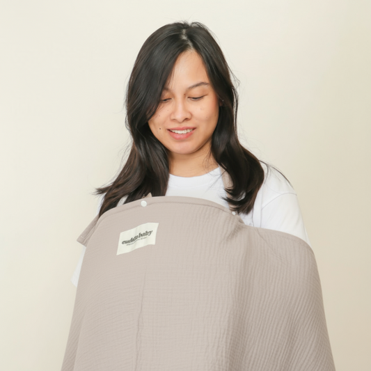 Cuddle Baby Nursing Cover with Fan - Slate Gray