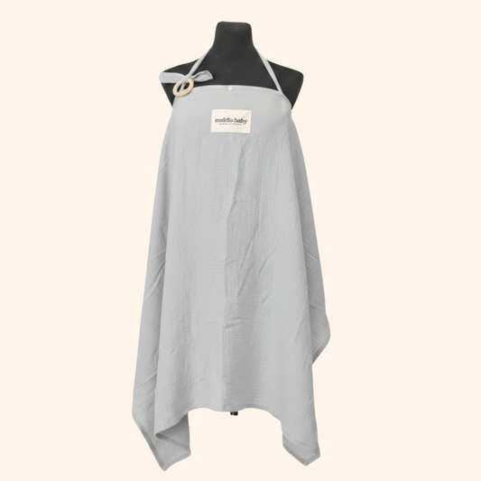Cuddle Baby Nursing Cover with Fan - Slate Gray